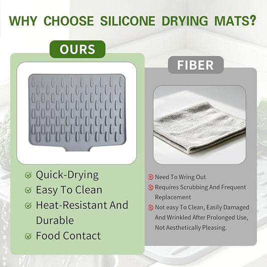 Premium Silicone Dish Drying Mat (Big Size)