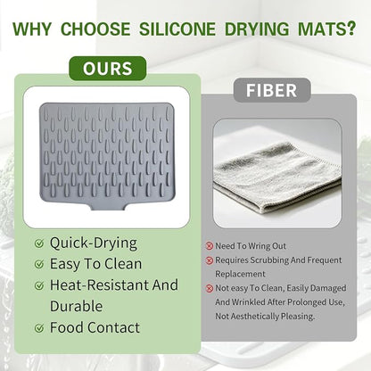 Premium Silicone Dish Drying Mat (Big Size)