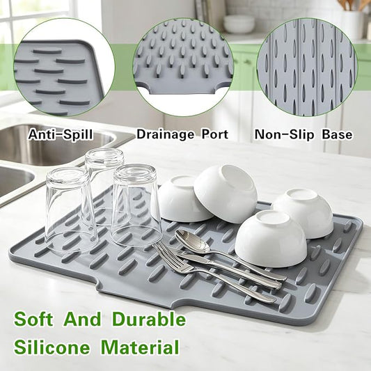 Premium Silicone Dish Drying Mat (Big Size)